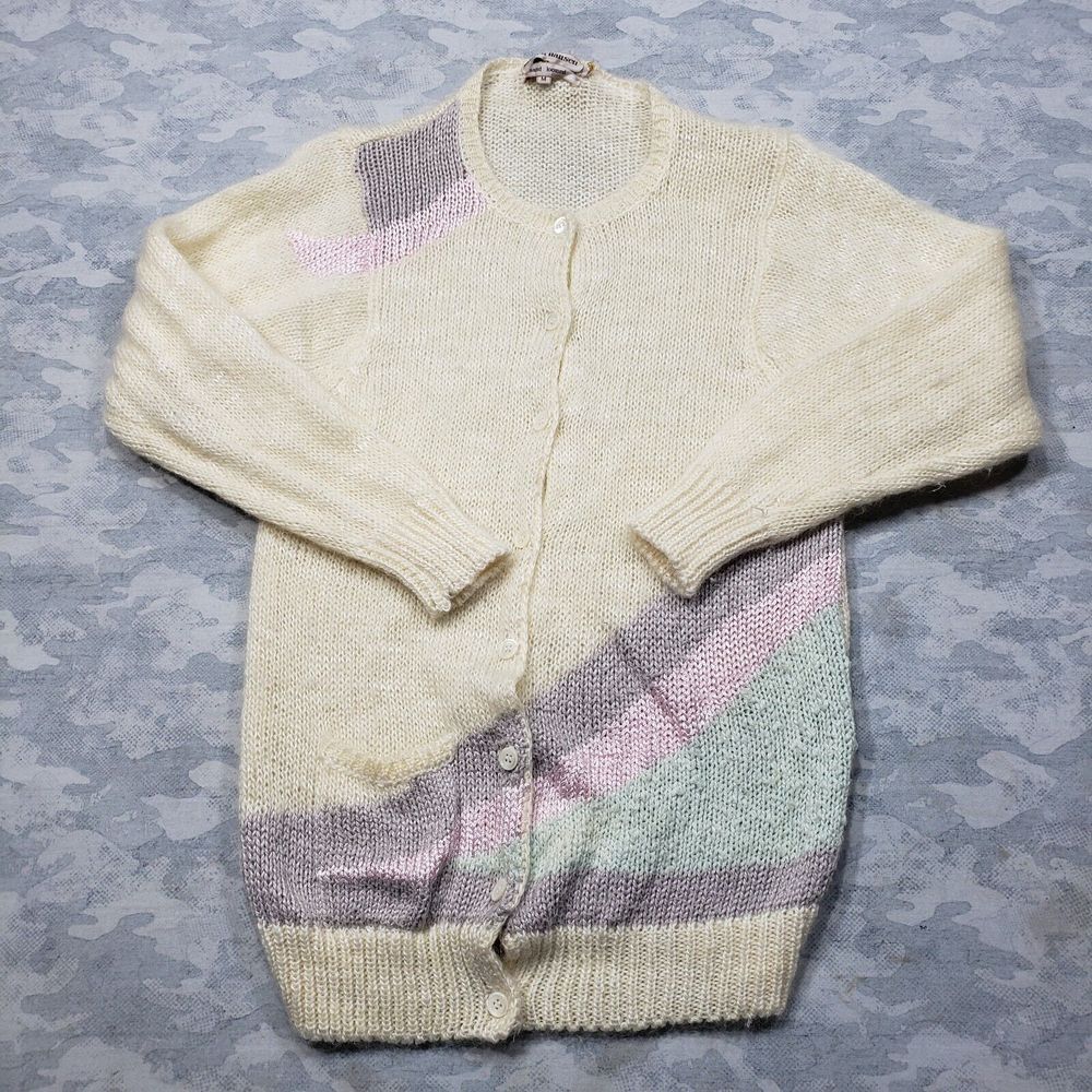 Cream and Pastel Women's Cardigan